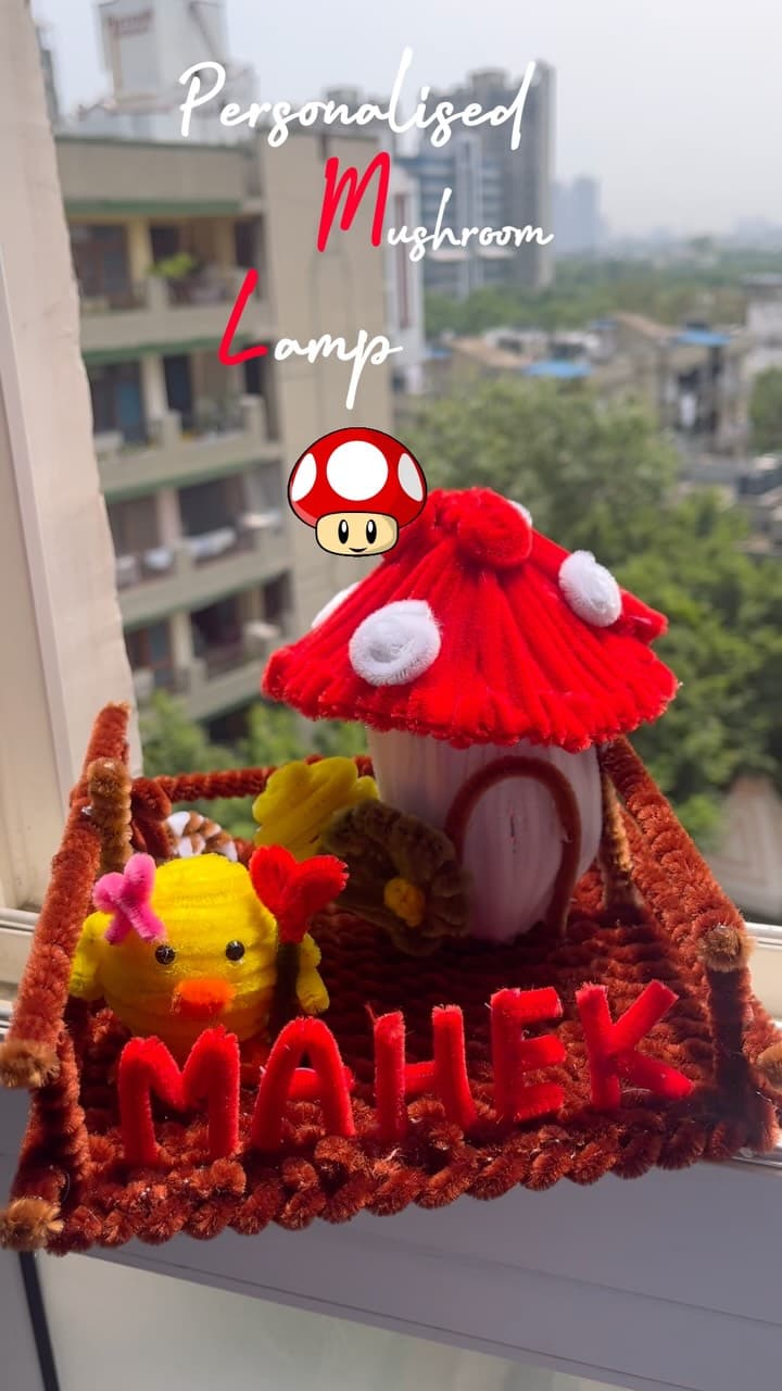 Custom Mushroom Lamp